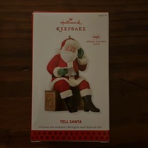 Hallmark keepsake tell Santa